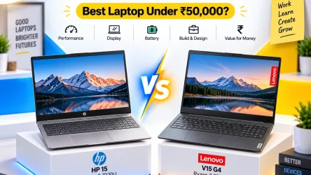 HP 15 Ryzen 3 7320U vs Lenovo V15 G4 Ryzen 3 7320U: Best Laptop Under ₹50,000?